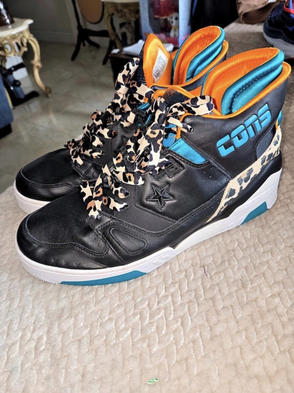 Converse ERX-260 High Top Sneakers Black Blue US 11.5